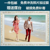 36寸40寸48寸欧式实木影楼相框放大相片创意挂墙婚纱照油画框制作