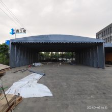 大型仓储移动雨篷 两厂房间搭建遮阳棚 活动仓库停车蓬定制