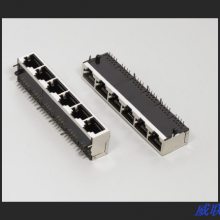 RJ45插座RJ11插座PCB电话插座法国头德国电话插头 并排 网络连接器