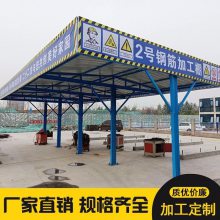 黑龙江供应钢筋加工棚 建筑施工木工防护棚 安全通道 机械加工棚 安全梯笼