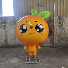 农场装饰卡通工艺宣传主题橘子造型仿真蔬果雕塑
