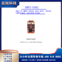 EMP2-X402*mPCIe to 4 x 422/485 Module