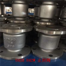 丽水市铸钢高压止回阀 H42H-100C *** DN150 升降型立式止回阀 H42Y