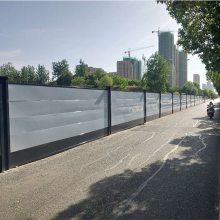 广州钢板围挡 2米高工字钢围挡 施工常用防护围栏挡板