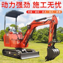 犀牛20马力小型小挖机 农村胡同挖沟修整微挖 18型果园挖掘机