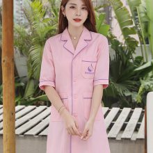 护士服女款长袖秋冬款药店短袖粉色定制美容院冬季医院工作服