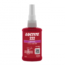汉高 LOCTITE 222 允许螺钉进行调整。 适用于如铝或黄铜等低强度金属螺纹锁固剂