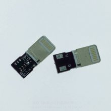 Lightning 充电头 8PIN 一体充电头 苹果公头带PCB板充电插头IPHONE 六颗料