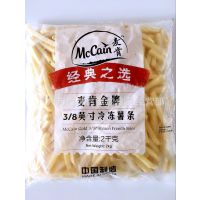 麦肯薯条 麦肯***粗直条 3/8 2kg/袋接粗直形薯条 冷冻薯条