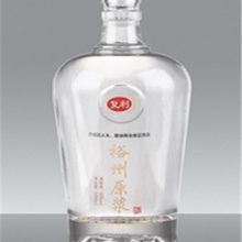 晶白料100ML250ML375ML500ML玻璃酒瓶可装米酒木塞创意磨砂果酒瓶