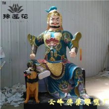 山神佛像雕塑厂 树脂神像 坐虎山神 坐狼山神雕像