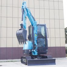 施工工程17小型挖掘机地下室小空间岳工小挖机污水管路改造微钩机