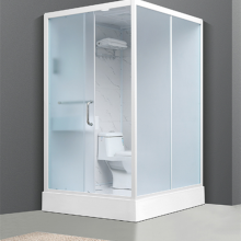 淋浴房卫生间浴室隔断门极窄玻璃平开门沐浴房