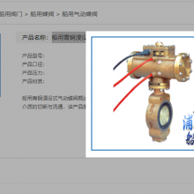 船用青铜浸没式气动蝶阀