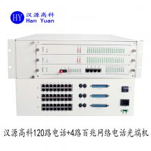 供应HY-120P4FL光综合业务接入设备120路PCM电话光端机2路4路百兆隔离网络传输20公里