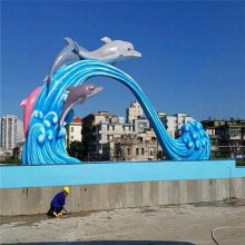 玻璃钢雕塑特色门头 生产制作海洋风格门头雕塑 恒创雕塑