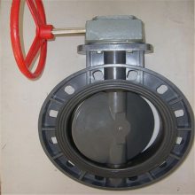 厂家定制 塑料蝶阀 法兰连接 D371X-10S 塑料材质 手动蝶阀 可按需定制 DN400