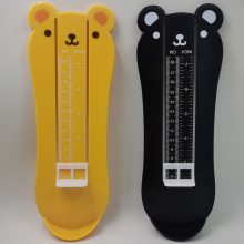 跨境一件代发 小熊造型儿童量脚器 英寸厘米脚长测量仪器