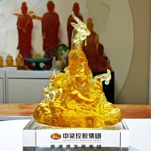 广州五羊雕像纪念品礼品 大号琉璃纪念品定制 广州特色礼品