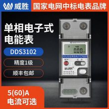 长沙威胜电表DDS3102-P2 1级5(60)A 220V单相小区电力监控电表