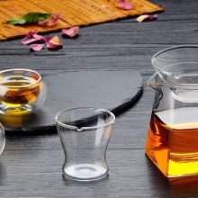 【公道自然】】公道杯茶漏一体套装玻璃功夫茶具套装公杯分茶耐热配件倒茶器加厚