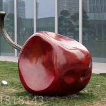北京不锈钢蔬果苹果雕塑 大型城市景观雕塑 定制