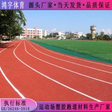 陸豐市學校運動場全塑型自結(jié)紋塑膠跑道規(guī)格 鴻宇供應(yīng)球場塑膠跑道材料