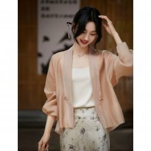 新国风款法式复古连衣裙 简衣丝蒙JYSM中高端品牌库存折扣店批发货源 直播真丝系列供应链