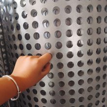 德亮丝网 铝板折弯圆孔网 穿孔压型镀锌板可加工900型 750型 830型