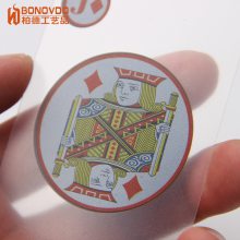 新款创意防水透明扑克牌来图定制金箔卡牌桌游套装