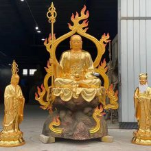 厂家定做大型佛像，地藏王，树脂玻璃钢鎏金佛像铜弥勒佛,铸铜弥勒佛工艺品