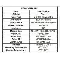 7MIPIӿTFTҺģTFT-LCD