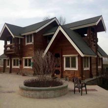 青岛防腐木厂家批发现货桑拿板***防腐木花架凉亭案例图片长达30年寿命