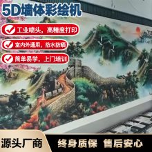 3d5D墙体彩绘机器 智能室内外装修壁画广告背景墙喷绘打印机