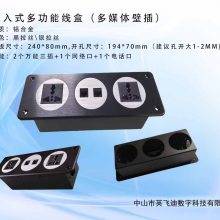 供應(yīng)英飛迪科嵌入式壁插桌面穿線孔多媒體線盒