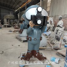 玻璃钢 潜水员 宇航员雕塑 戴潜水镜 潜水服 园林小品 活动展览摆件