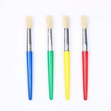 油画笔现货 4支塑料杆水粉水彩丙烯笔画室美术生绘画笔美术专用