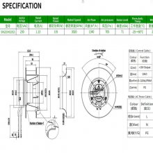 SW225HE2(92) 225*92mm 1.1A 3000RPM䶥ɢȷ