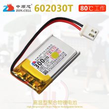 中顺芯 602030叫号器泥炭TWS充电仓行车仪高温型聚合物锂电池3.7V