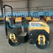 1吨双钢轮压路机 液压双驱1吨压实机 全成小型座驾压路机