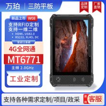 万珀W08 8英寸工业三防平板电脑4G全网通6 128G插卡通话pad防水防摔加固二合一平板电脑