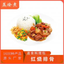 蒸烩煮料理包预制菜 中式简餐小碗菜红烧排骨速冻料理包厂价供应