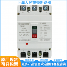 上海人民CNM1型三相四线空气开关100A125A/3P塑壳断路器4P空开380V