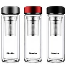 施密特Simita玻璃杯茶杯茶水分离杯批发刻字印字总经销