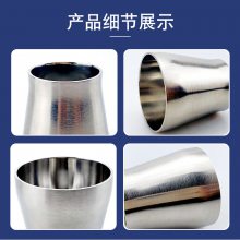 顺为流体304/316不锈钢卫生级焊接大小头变径接头同心异径管道