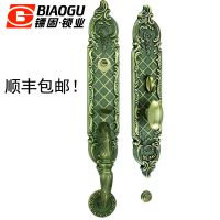 镖固锁业厂家锌合金门锁 欧式古典大门锁 简欧奢华古典锁 LM-6483AB
