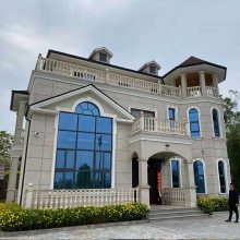 上海洋房别墅彩铝天沟 自建房外墙彩铝雨水管厂家批发