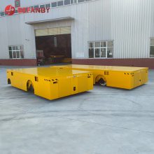 50t大吨位载重无轨电动平车 运输钢材钢包搬运车