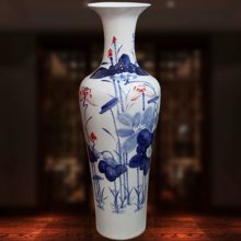 陶瓷花瓶室内摆件客厅装饰 新古典复古 水培富贵竹插大花瓶