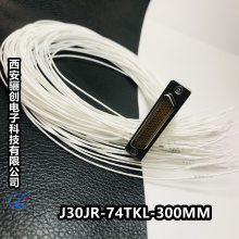 矩形74芯矩形连接器J30JR-74ZJP-300MM/J30JR-74TKL-300MM 插头插座